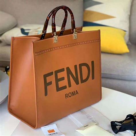 large brown fendi bag|fendi brown handbag.